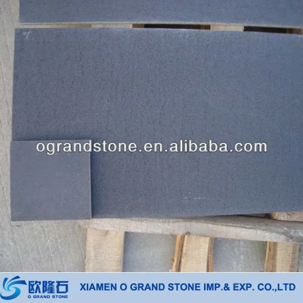 Natural Honed Black Basalt Stone Tile