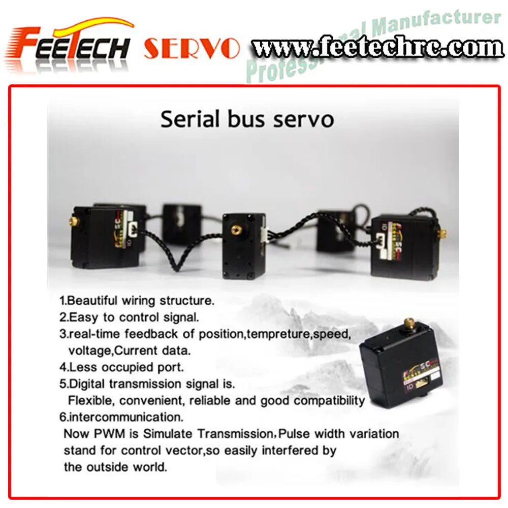 SCS15 SCServo 10KG 15KG Daisy chain Smart Servo for DIY Robot Kits