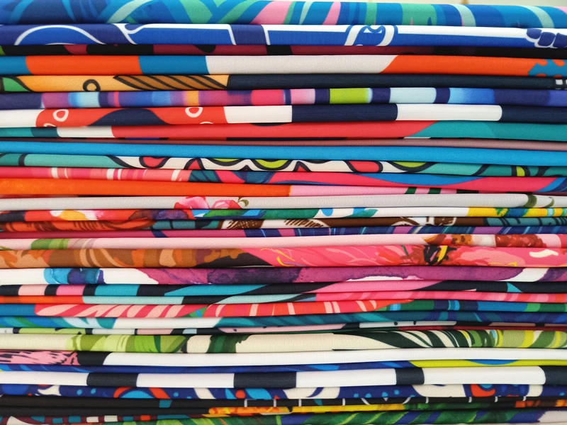 Digital printed polyamide african swimwear fabric