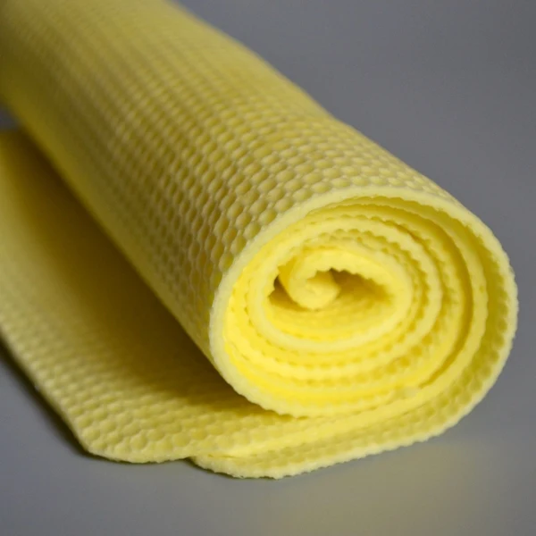 top design yellow waffle surface car care body cooling pva chamois towel