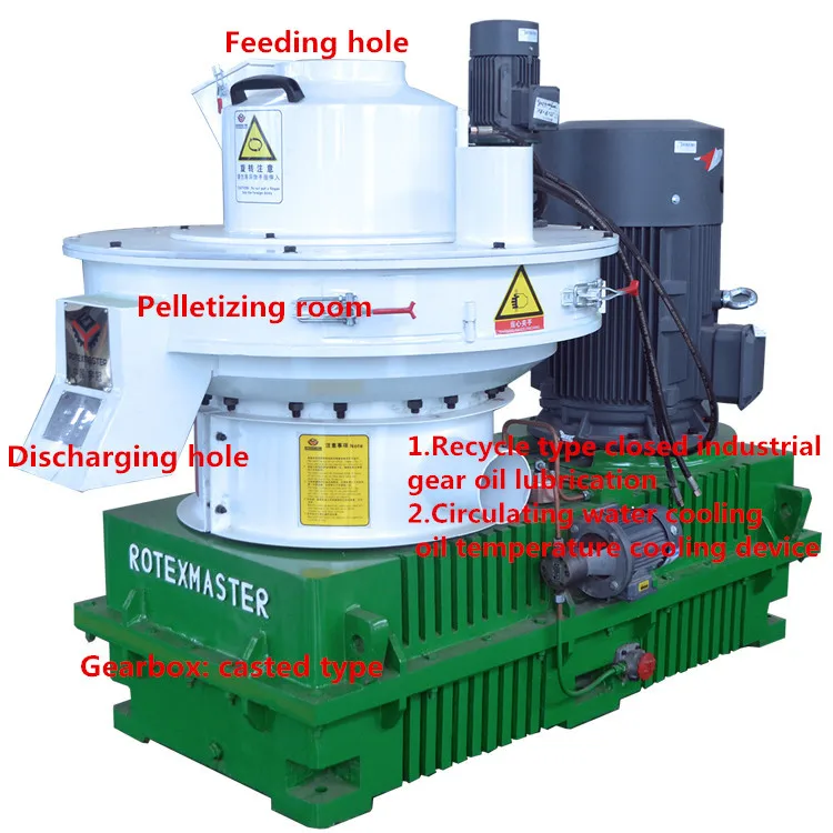 Rotexmaster Wood Pellet Mill Shredder Machine Ring Die Pellet Mill Machine Line