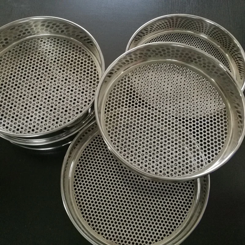 Stainless steel perforated metal plate soil Laboratory test sieve