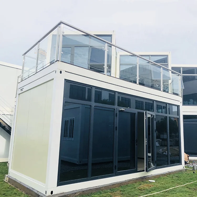 20ft Luxury Prefab Homes Customized Colorful Green Color Prefab Container for Sales