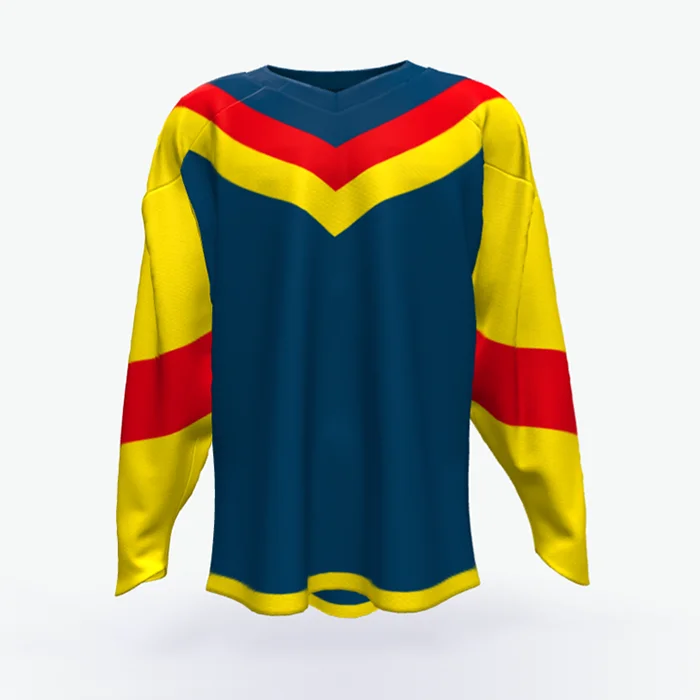 Full sublimation printed custom made unique ice hockey jersey, north america hockey jersey