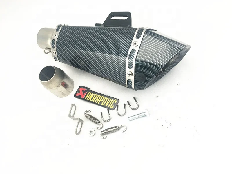 Высококачественный глушитель выхлопной трубы из углеродного волокна для мотоцикла 51 мм 38 мм для внедорожника тихий наконечник трубы