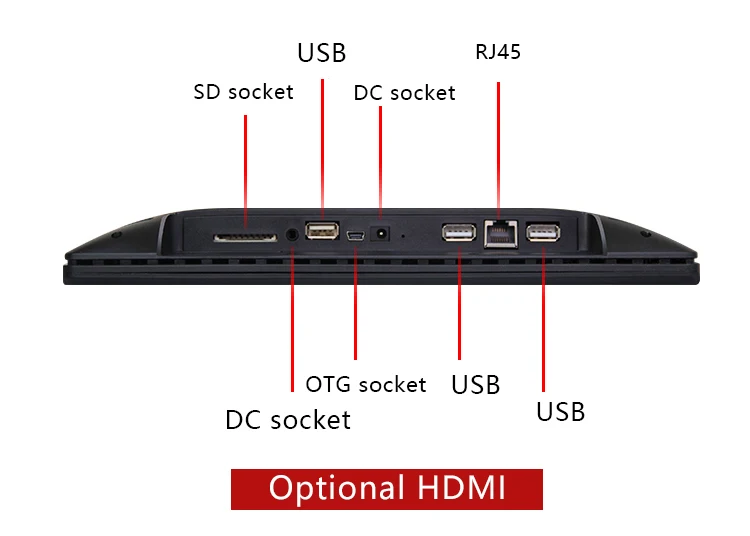 Desktop arm Android 7.1 OS industrial rugged tablet pc for facial recognition