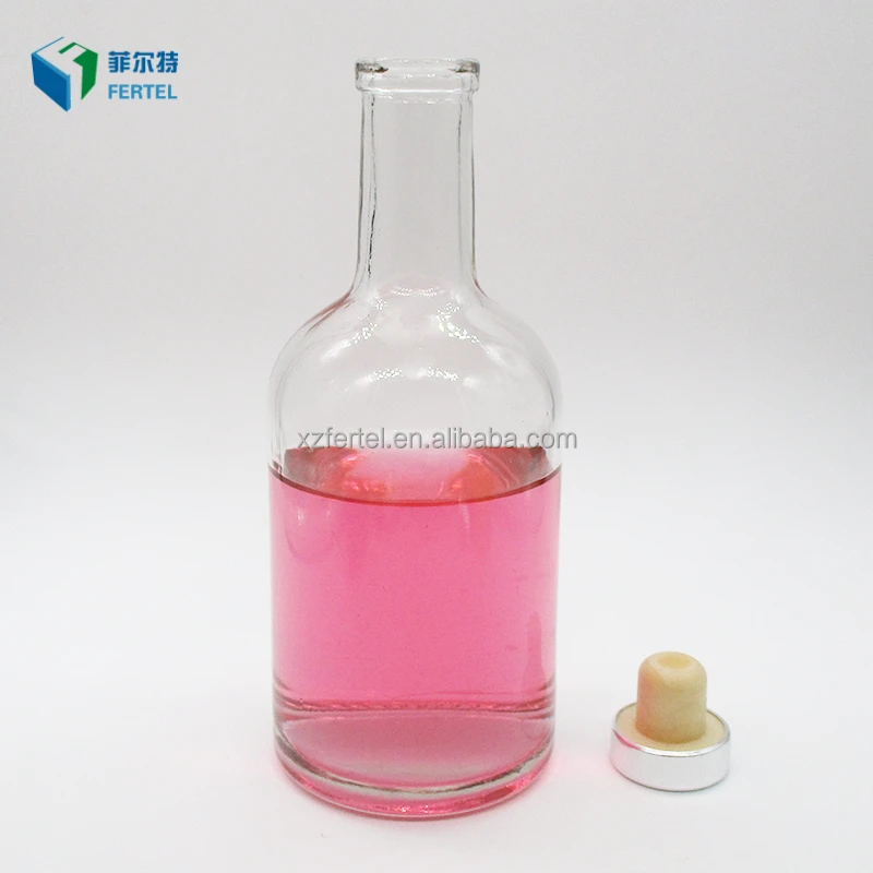 Recycled Glass Bottle with Cork for fragrance