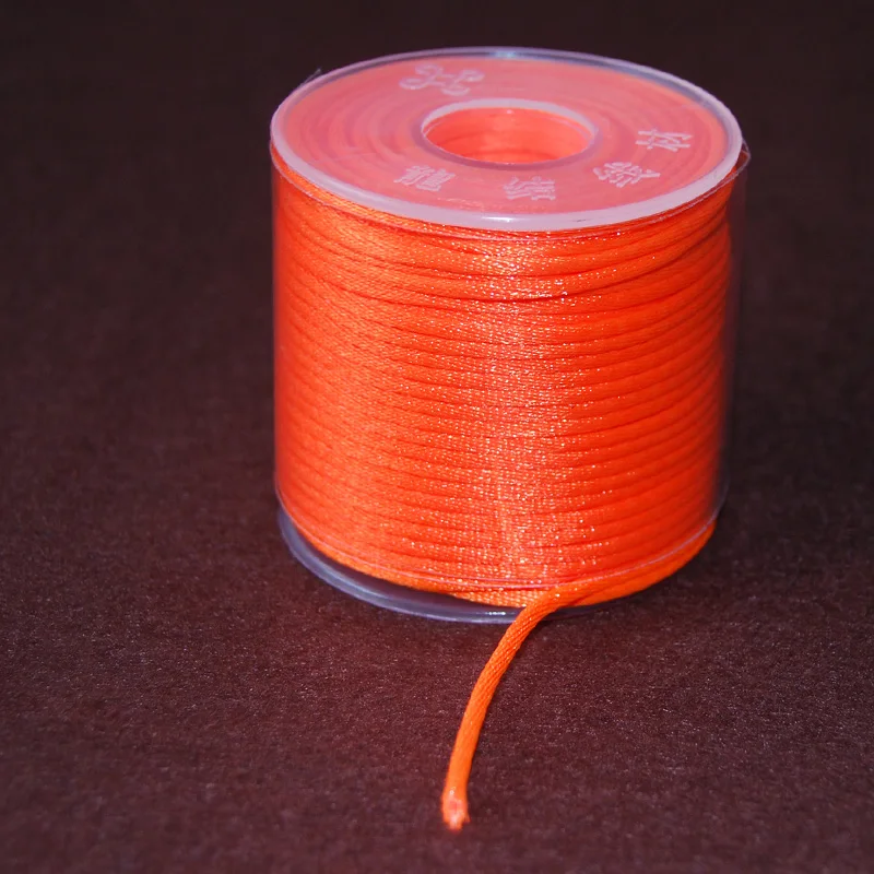 LONGJIE wholesale 24 colors 2mm nylon silk cord for bracelet