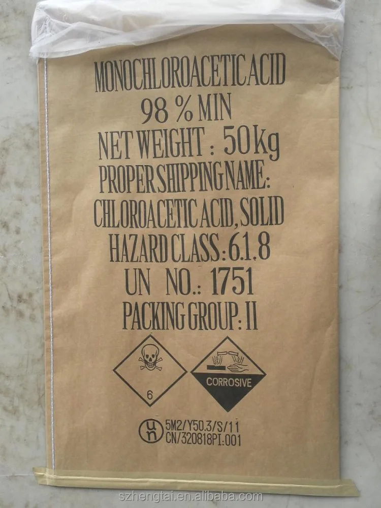 Supply Mono Chloroacetic Acid 98% (Delivery: 10 working days)