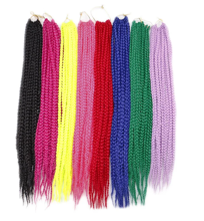 
Silike 22-24 inch synthetic hair wigs Crochet Braids synthetic braiding hair products for black women hair extensions Wholesale 