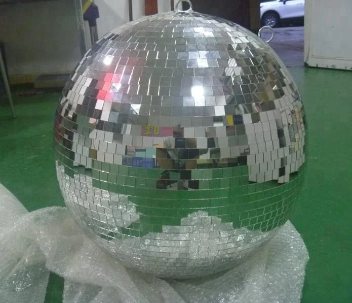 customized sizes 20cm 30cm 40cm 50cm 60cm Silver chrome pink blue green different colored disco ball lights glass mirror ball