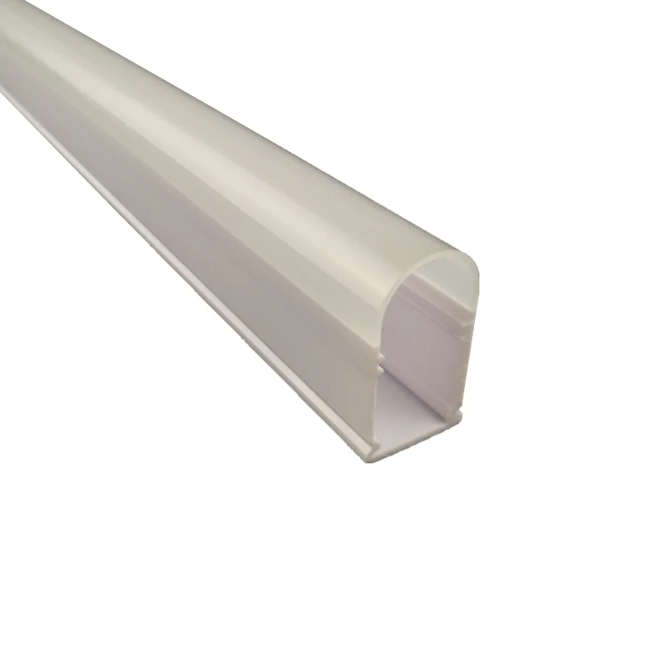 Semicircle U-Shape Plastic extrusion diffuse ABS/PC led Light bar Cover