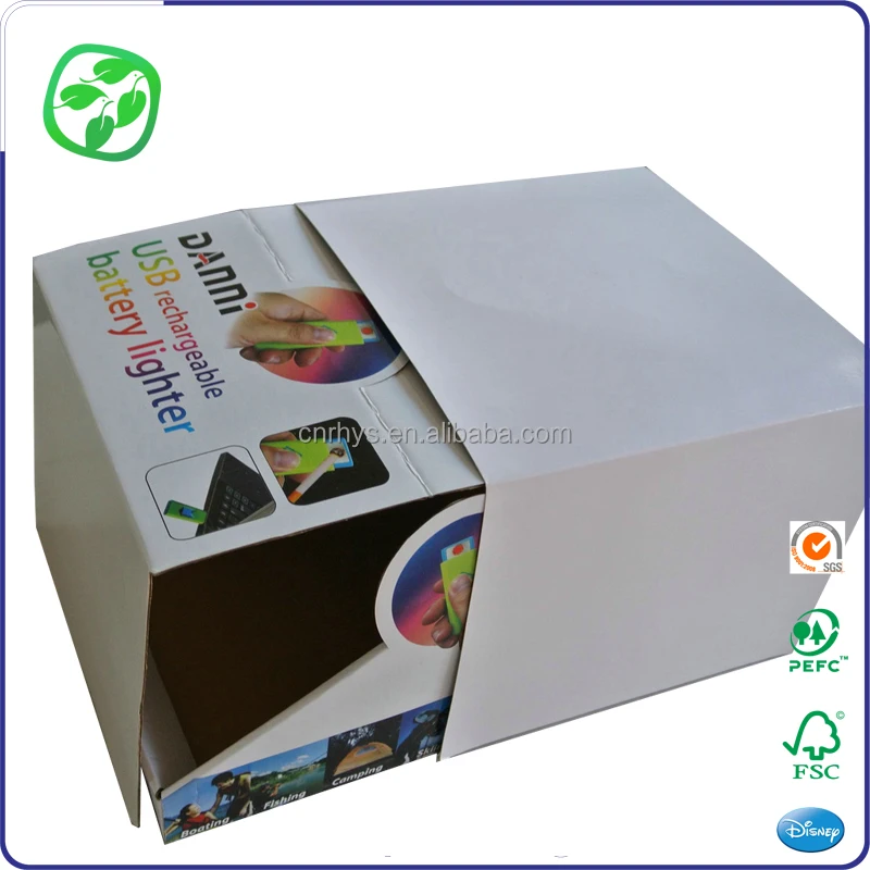 Multi-purpose transport packaging promotion counter display box shipping packaging paper box