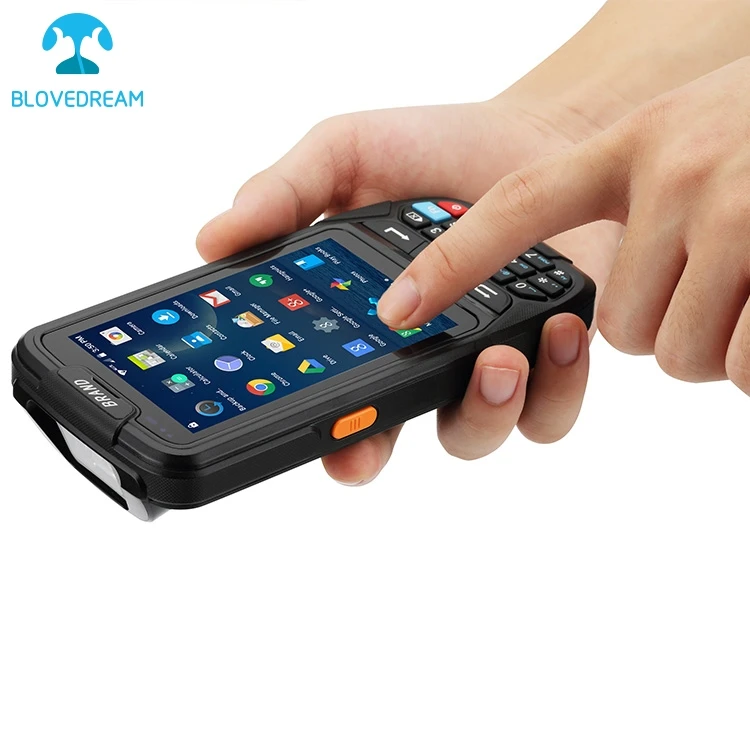 прочный целевой заказе КПК Ресторан курьер устройства беспроводной РФ КПК android ручной сканер штрих-кодов 4 г