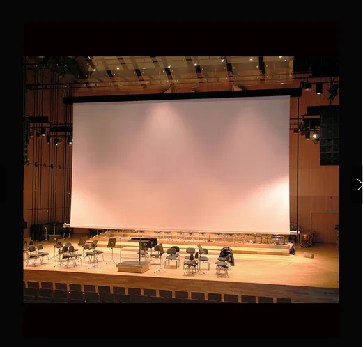Large 15 foot motorized  projector screen/tab-tensioned electric projection screen