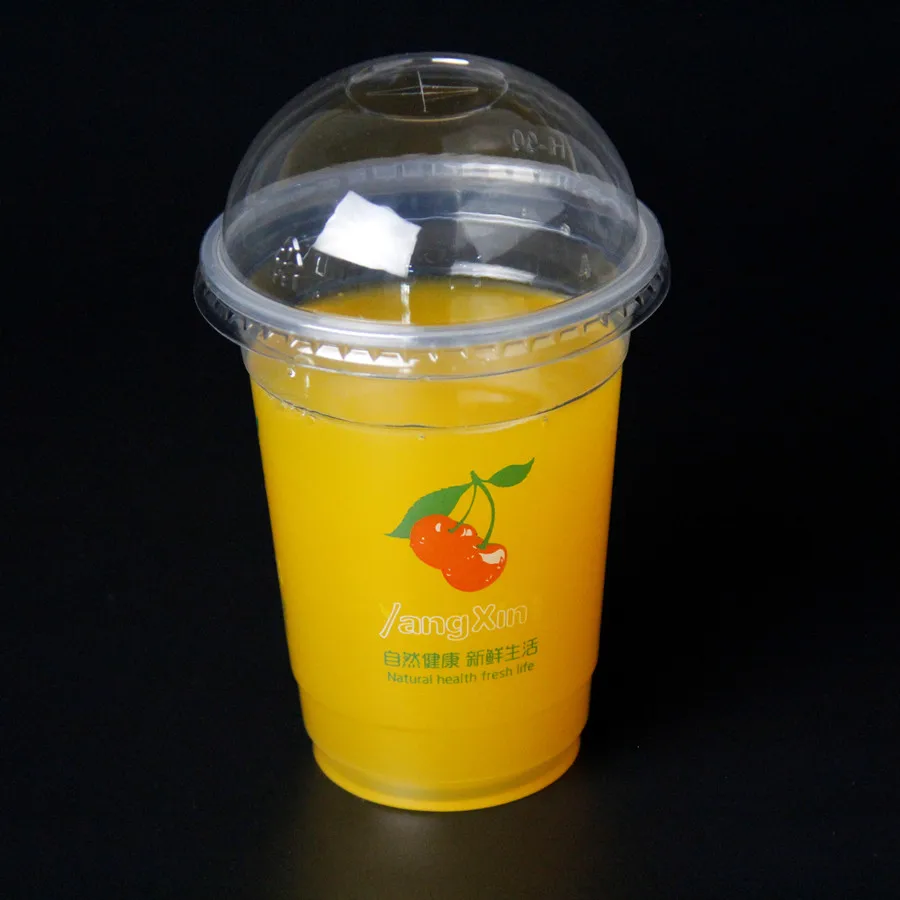 
16 oz 500 cc PET Disposable Transparent Plastic Smoothie Milkshake Cup 