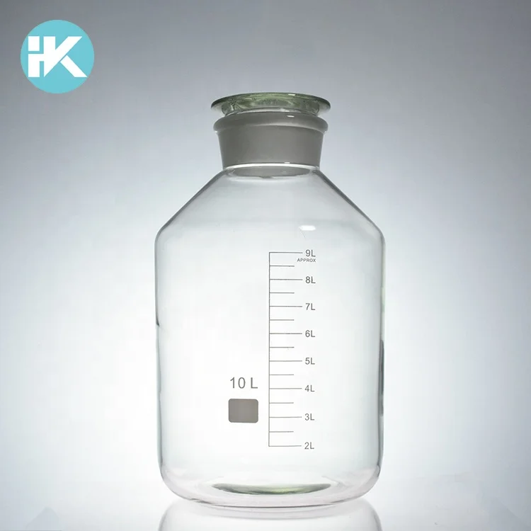 LAB Chemical Boro3.3 Glass 250ml Wide Mouth Reagent media storage bottle