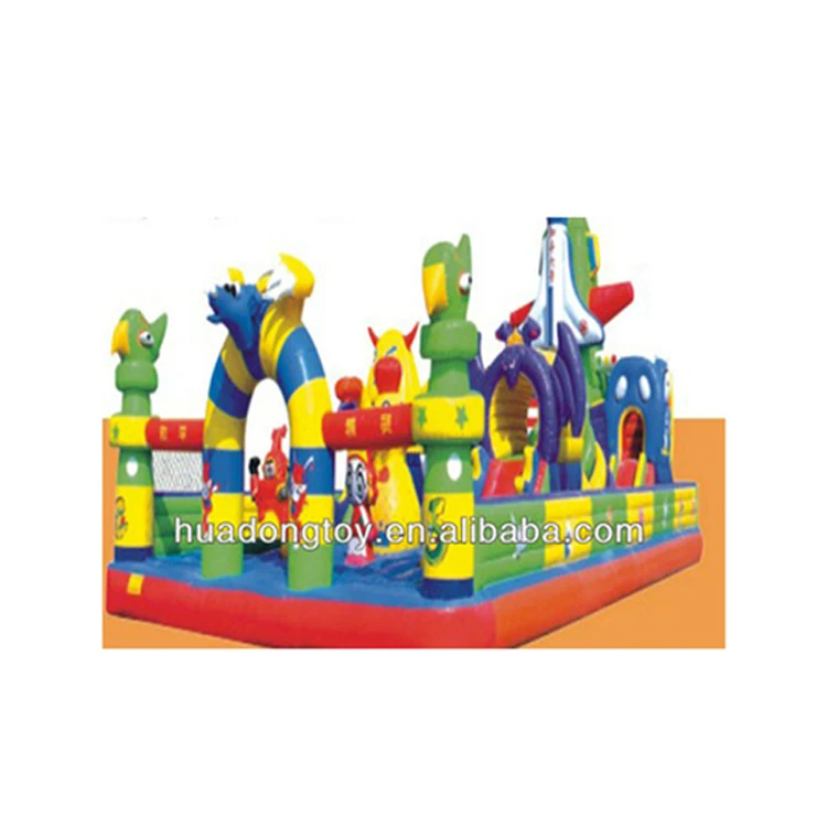 Hot sale Water Trampoline Castle slide outdoor inflatable equipment