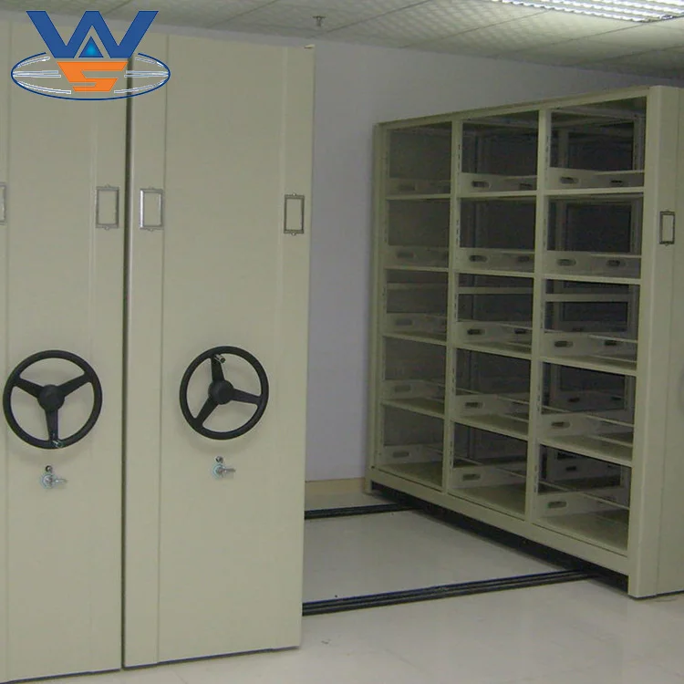 Intelligent Q235B Mobile Shelving System Compactor Cabinet/High Density Bookshelf from Nanjing Victory