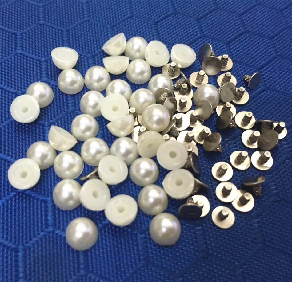 6-14mm pearls shank buttons, rivet press pearls buttons for shoes