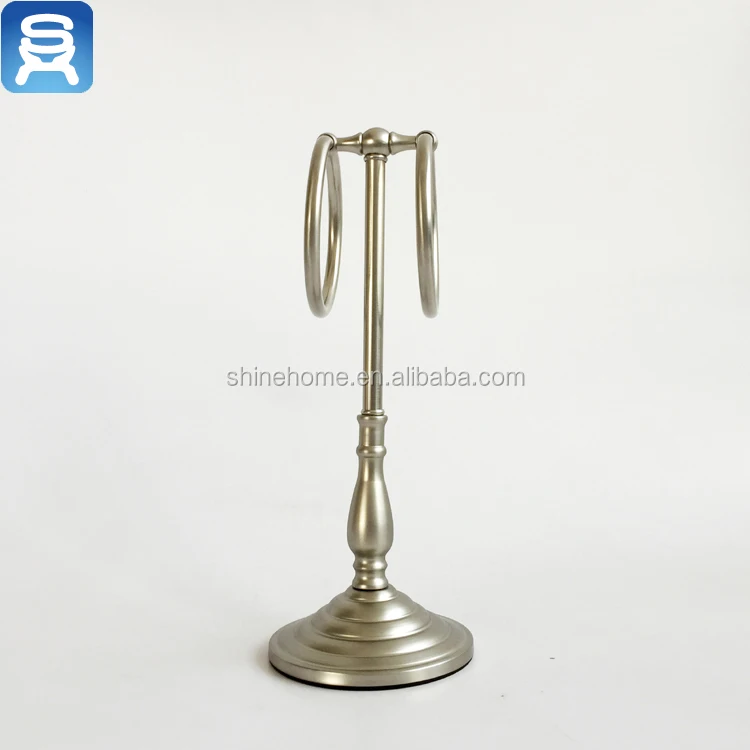 Лидер продаж, аксессуар для ванной комнаты, металлическая стойка для полотенец, подставка для полотенец, держатель для полотенец с никелированным покрытием, привлекательный Античный стиль