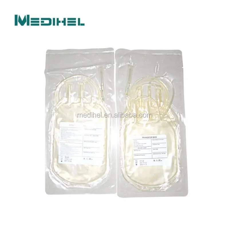 disposable plastic single blood collection bags