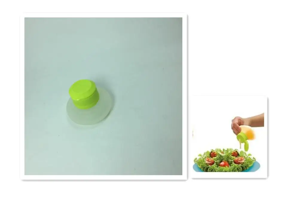 Silicone Salad Dressing Containers Mini Food Storage Containers  squeezing Portable Salad Dressing Bottles
