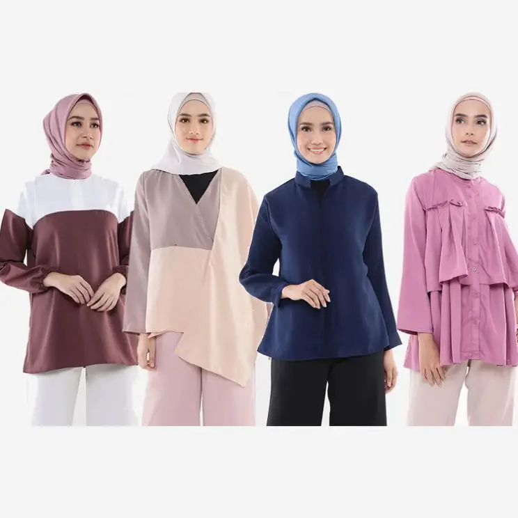 Hot Selling Jubah Muslim Printed Islamic Clothing With Muslimah Blouse