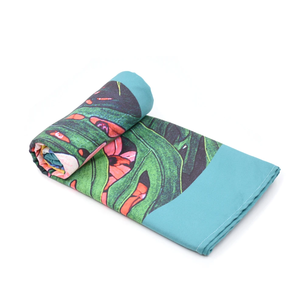 Custom Beach Towel Camping Towel Set Fast Dry Cloth Microfiber with Mesh Bag Children Eco-friendly Woven Square QUICK-DRY