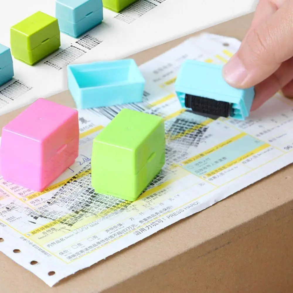 2021 factory direct selling Protect ID Stamp Identity Theft Protection Document Guard Self Ink Stamps Roller