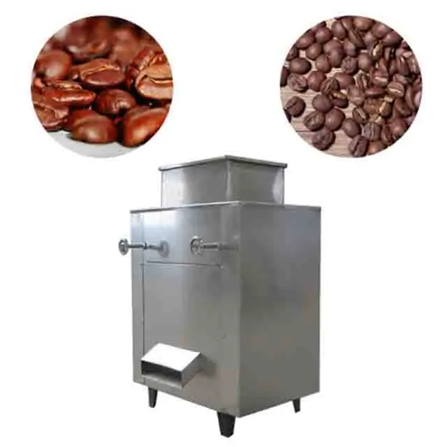 small scale manual cocoa peeler dry coffee bean skin shell shelling peeling parchment huller machine price