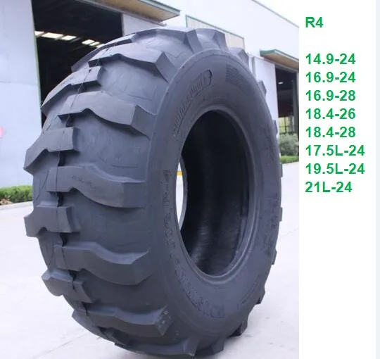 Высококачественные шины для экскаваторов-погрузчиков R4, твердое состояние дороги 21L-24, 19,5l-1/24,17-24, 18,4-28