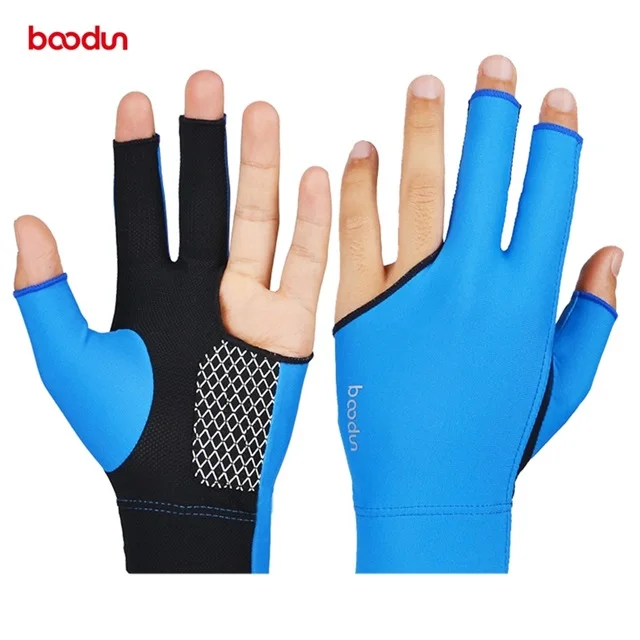 
Boodun Best selling custom billiards 3 Fingers Show snooker Gloves  (62046974663)