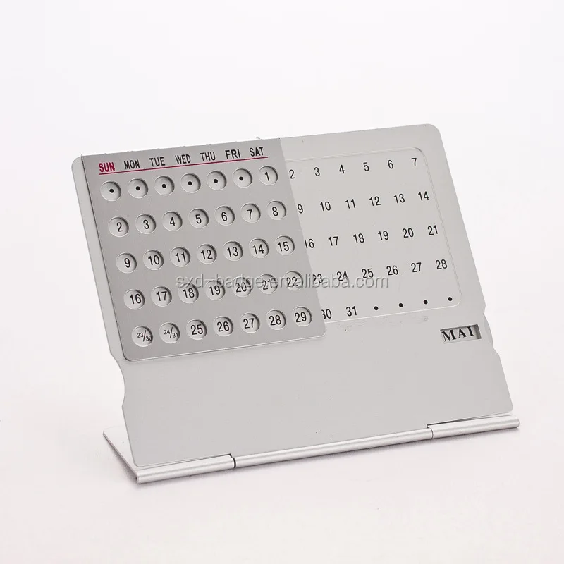 2016 Parpetual metal desk calendar for household articles