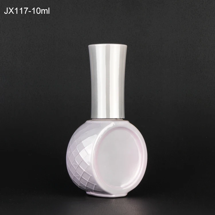 9ml design your own pink heart shape color coated cute gel nail polish bottle