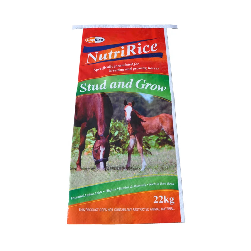 
bopp laminated PP woven horse feed bag 