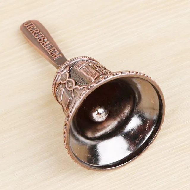 Custom Zinc Alloy Jerusalem Religion Hand Bells