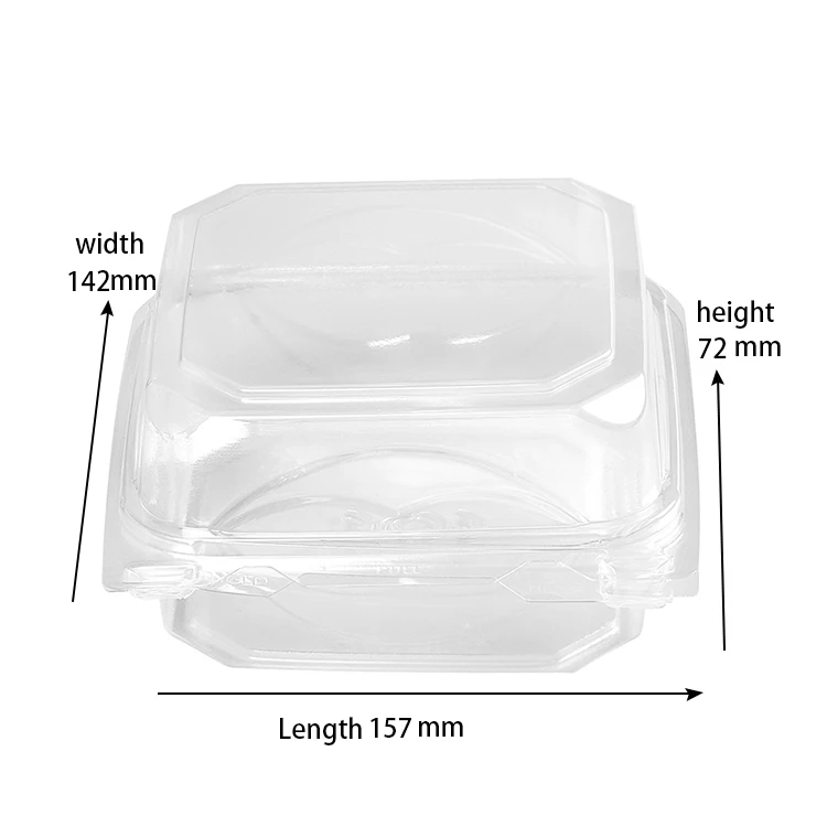 
Wholesale custom logo food packaging disposable blister clamshell fruit packaging container 