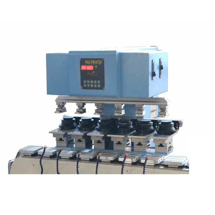 Large-diameter sealed cup 6-color Pad printing machine with tank conveyer