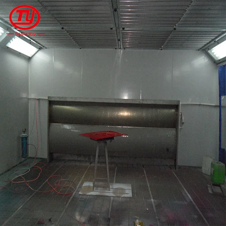 Durable Downdraft Water Curtain Spray Booth