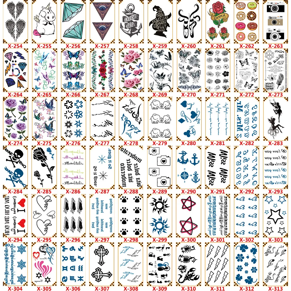 
Rose Art Design Elegant Temperament Tattoo Stickers 