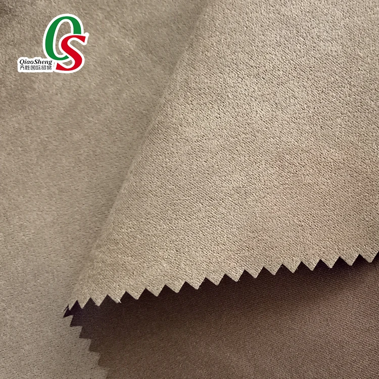 synthetic faux suede brush suede fabric for lining of  bags