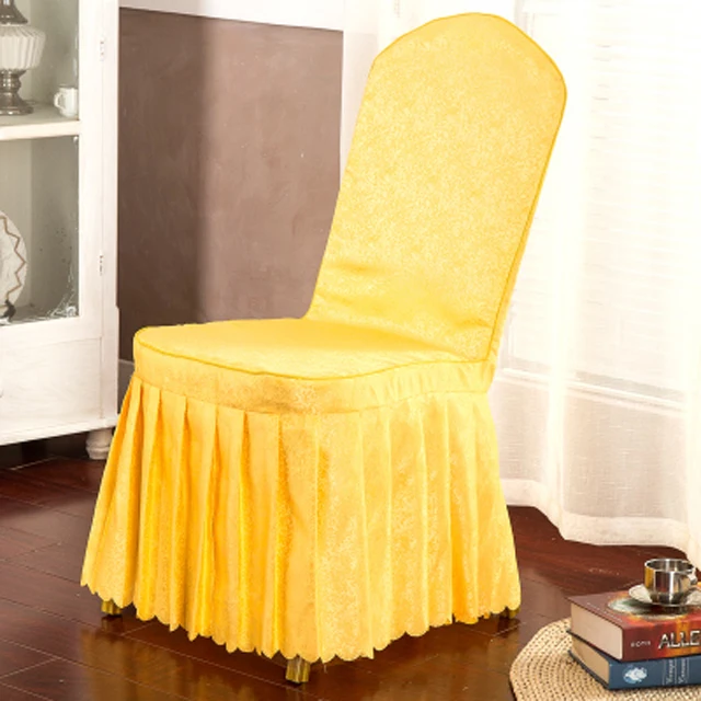 High quality dining chair cover dining chair seat cover spandex chair covers wedding champagne color