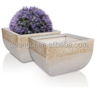 Factory sales light weight durable outdoor large garden decorative pot for home and garden in stock