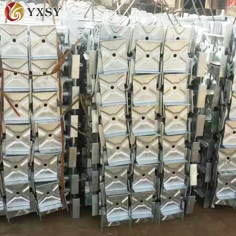 Building construction adjustable leveling screw jacks