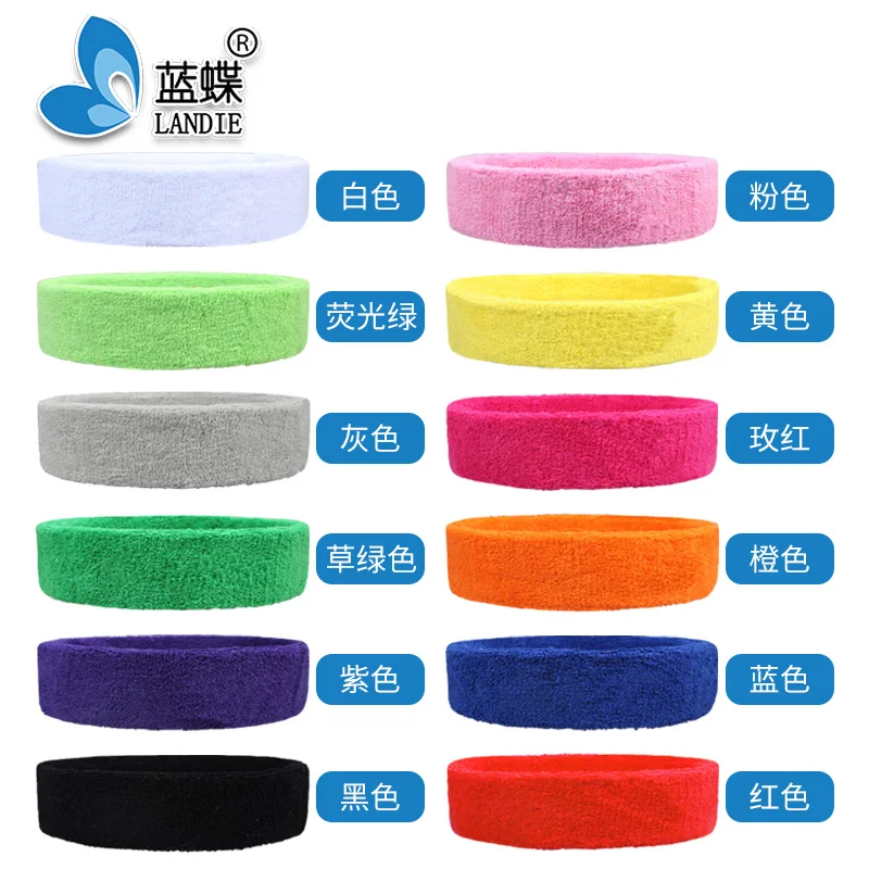 hot sale Cotton Knitted Terry Custom Sport Headband