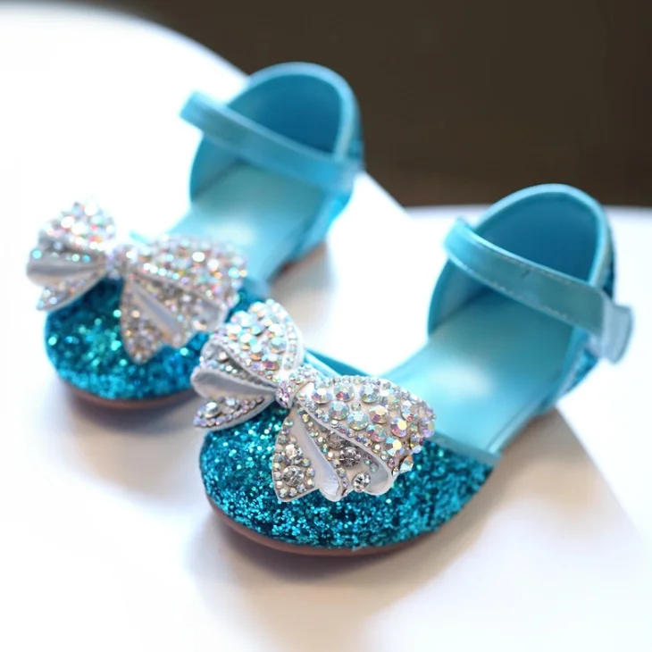 
YY10228S Fashion rhinestone bowknot design girls dress shoes kids rhinestone dance shoes 