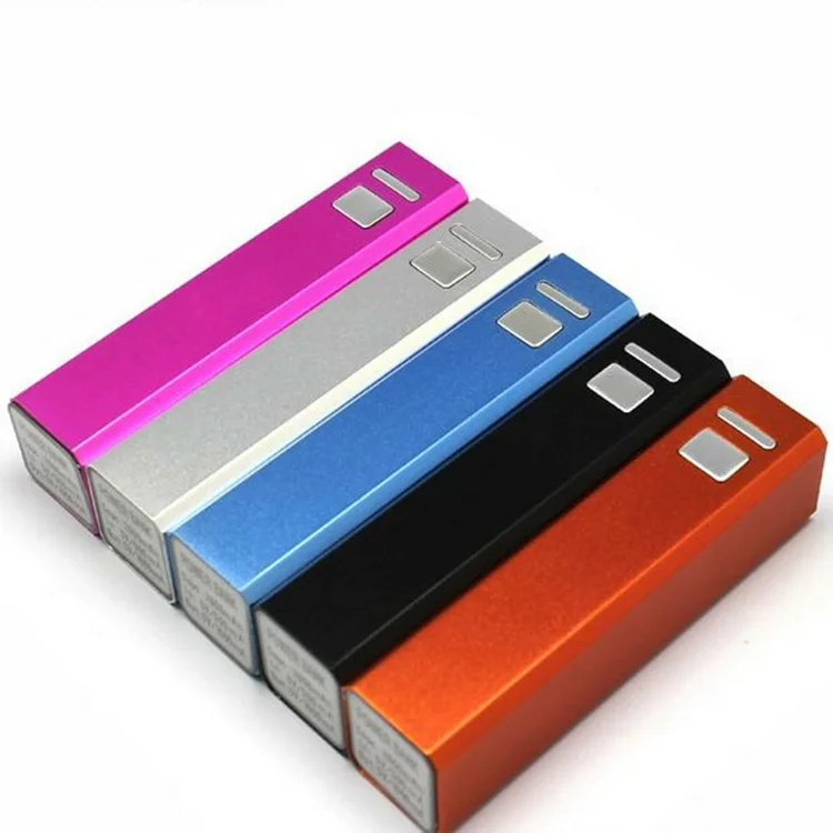 Colorful 2600mAh Promotional Mobile Power Bank for Mobile Phone Custom Logo Cheap Portable Power Bank Smart Charger for Mobile