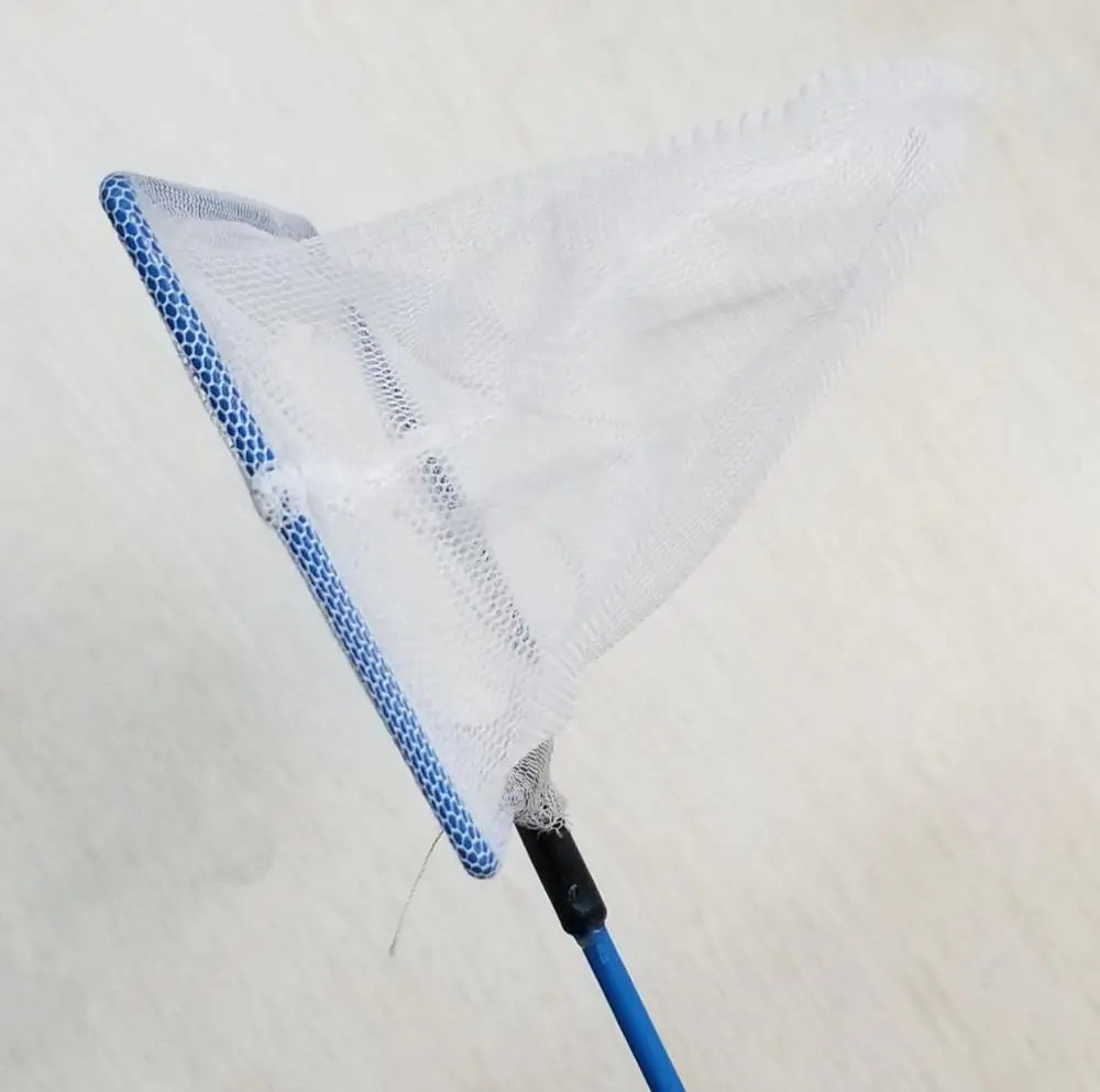China Supplies Aquarium Accessories Cleaning Tools Single -line handle Square Fish  Net