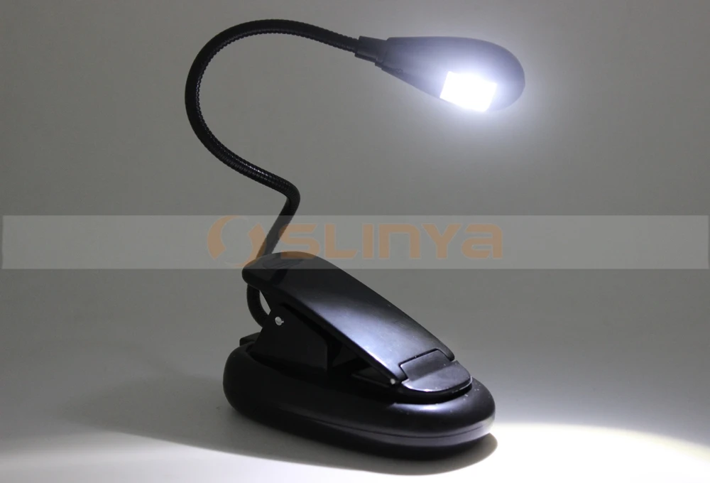 Factory Wholesale Gooseneck Arm Rechargeable Clip 1 Led Reading Light